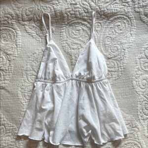 Wild Fable White Backless tank